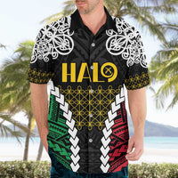 Halo Vanuatu Pride Hawaiian Shirt Vanuatuan Sand Drawing Pattern