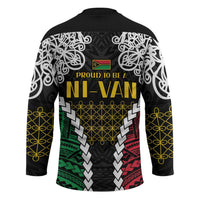 Halo Vanuatu Pride Hockey Jersey Vanuatuan Sand Drawing Pattern - Polynesian Pride