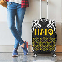 Halo Vanuatu Pride Luggage Cover Vanuatuan Sand Drawing Pattern