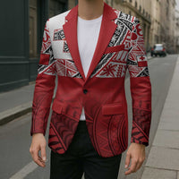 Malo e lelei Tonga Blazer Ngatu Tokelau Feletoa Fata Traditional Polynesian Pattern - Polynesian Pride