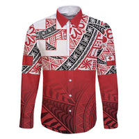 Malo e lelei Tonga Family Matching Long Sleeve Bodycon Dress and Hawaiian Shirt Ngatu Tokelau Feletoa Fata Traditional Polynesian Pattern