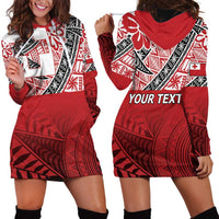 Malo e lelei Tonga Hoodie Dress Ngatu Tokelau Feletoa Fata Traditional Polynesian Pattern