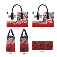 Malo e lelei Tonga Leather Bag Ngatu Tokelau Feletoa Fata Traditional Polynesian Pattern - Polynesian Pride