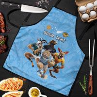 Custom Rugby Southern Hemisphere Apron Argentina AUNZ South Africa Mascot Blue - Polynesian Pride