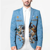 Custom Rugby Southern Hemisphere Blazer Argentina AUNZ South Africa Mascot Blue - Polynesian Pride