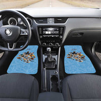 Custom Rugby Southern Hemisphere Car Mats Argentina AUNZ South Africa Mascot Blue - Polynesian Pride