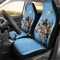 Custom Rugby Southern Hemisphere Car Seat Cover Argentina AUNZ South Africa Mascot Blue - Polynesian Pride