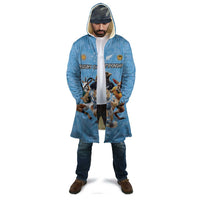 Custom Rugby Southern Hemisphere Cloak Argentina AUNZ South Africa Mascot Blue - Polynesian Pride