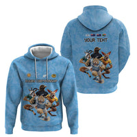 Custom Rugby Southern Hemisphere Hoodie Argentina AUNZ South Africa Mascot Blue - Polynesian Pride