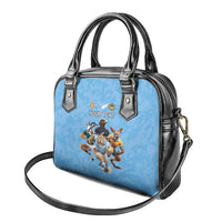 Custom Rugby Southern Hemisphere Shoulder Handbag Argentina AUNZ South Africa Mascot Blue - Polynesian Pride