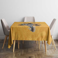 Custom Rugby Southern Hemisphere Tablecloth Argentina AUNZ South Africa Mascot Gold - Polynesian Pride