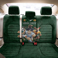Custom Rugby Southern Hemisphere Back Car Seat Cover Argentina AUNZ South Africa Mascot Green - Polynesian Pride