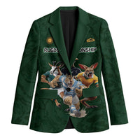 Custom Rugby Southern Hemisphere Blazer Argentina AUNZ South Africa Mascot Green - Polynesian Pride