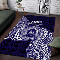 Tonga Queen Salote College 100th Years Area Rug Est 1926 Tongan Ngatu Tapa - Polynesian Pride