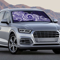 Tonga Queen Salote College 100th Years Auto Sun Shade Est 1926 Tongan Ngatu Tapa - Polynesian Pride