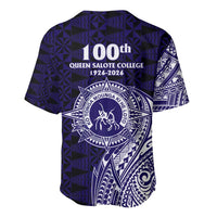 Tonga Queen Salote College 100th Years Baseball Jersey Est 1926 Tongan Ngatu Tapa - Polynesian Pride
