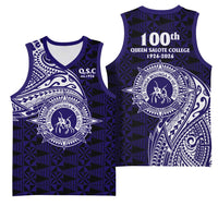 Tonga Queen Salote College 100th Years Basketball Jersey Est 1926 Tongan Ngatu Tapa - Polynesian Pride