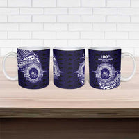Tonga Queen Salote College 100th Years Ceramic Mug Est 1926 Tongan Ngatu Tapa - Polynesian Pride