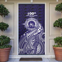 Tonga Queen Salote College 100th Years Door Cover Est 1926 Tongan Ngatu Tapa - Polynesian Pride