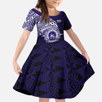 Tonga Queen Salote College 100th Years Family Matching Short Sleeve Bodycon Dress and Hawaiian Shirt Est 1926 Tongan Ngatu Tapa - Polynesian Pride