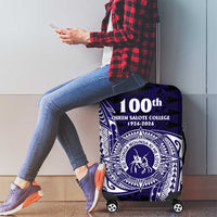 Tonga Queen Salote College 100th Years Luggage Cover Est 1926 Tongan Ngatu Tapa - Polynesian Pride