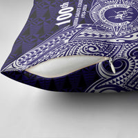 Tonga Queen Salote College 100th Years Pillow Cover Est 1926 Tongan Ngatu Tapa - Polynesian Pride