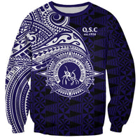 Tonga Queen Salote College 100th Years Sweatshirt Est 1926 Tongan Ngatu Tapa - Polynesian Pride