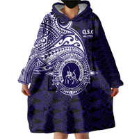 Tonga Queen Salote College 100th Years Wearable Blanket Hoodie Est 1926 Tongan Ngatu Tapa - Polynesian Pride
