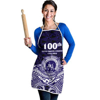 Tonga Queen Salote College 100th Years Apron Blue Tonga Kupesi Uniquely Pacific Art - Polynesian Pride