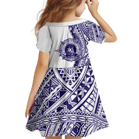 Tonga Queen Salote College 100th Years Family Matching Summer Maxi Dress and Hawaiian Shirt White Tonga Kupesi Uniquely Pacific Art - Polynesian Pride