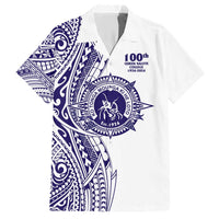 Tonga Queen Salote College 100th Years Hawaiian Shirt White Tonga Kupesi Uniquely Pacific Art - Polynesian Pride