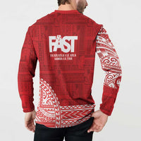 Samoa FAST Button Sweatshirt Samoan Motif Patterns - Polynesian Pride