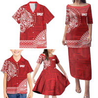 Samoa FAST Family Matching Puletasi and Hawaiian Shirt Samoan Motif Patterns - Polynesian Pride