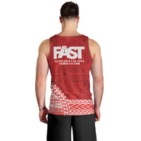 Samoa FAST Men Tank Top Samoan Motif Patterns - Polynesian Pride