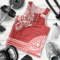 Samoa FAST Men Tank Top Samoan Motif Patterns - Polynesian Pride