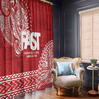 Samoa FAST Window Curtain Samoan Motif Patterns - Polynesian Pride