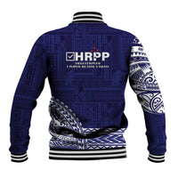 Samoa HRPP Baseball Jacket Samoan Motif Patterns - Polynesian Pride