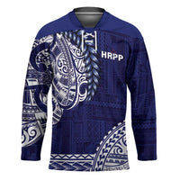 Samoa HRPP Hockey Jersey Samoan Motif Patterns - Polynesian Pride