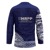 Samoa HRPP Hockey Jersey Samoan Motif Patterns - Polynesian Pride