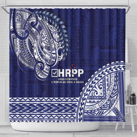 Samoa HRPP Shower Curtain Samoan Motif Patterns - Polynesian Pride