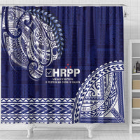 Samoa HRPP Shower Curtain Samoan Motif Patterns - Polynesian Pride