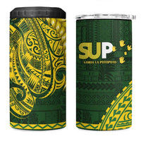 Samoa SUP 4 in 1 Can Cooler Tumbler Samoan Motif Patterns - Polynesian Pride