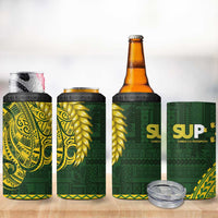 Samoa SUP 4 in 1 Can Cooler Tumbler Samoan Motif Patterns - Polynesian Pride