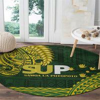 Samoa SUP Round Carpet Samoan Motif Patterns - Polynesian Pride