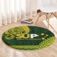 Samoa SUP Round Carpet Samoan Motif Patterns - Polynesian Pride