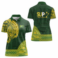 Samoa SUP Women Polo Shirt Samoan Motif Patterns - Polynesian Pride
