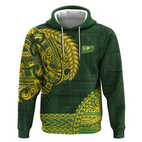 Samoa SUP Zip Hoodie Samoan Motif Patterns - Polynesian Pride