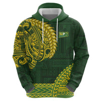 Samoa SUP Zip Hoodie Samoan Motif Patterns - Polynesian Pride