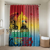 Personalised Torba PNG Day Bathroom Set Oro Tapa Pattern - Polynesian Pride