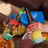 Personalised Torba PNG Day 4 in 1 Can Cooler Tumbler Oro Tapa Pattern - Polynesian Pride